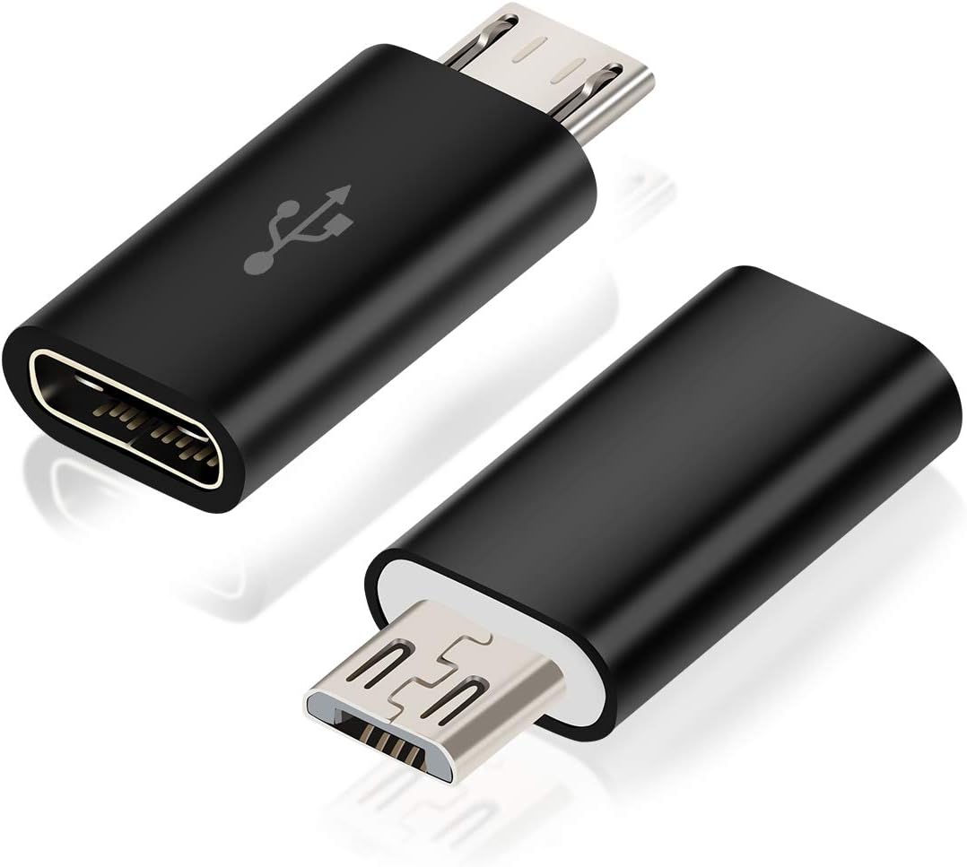 MINI ADAPTADOR MICRO USB MACHO A USB C 3.1 HEMBRA CARGA - DATOS