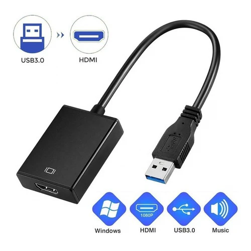 ADAPTADOR DE USB MACHO A HDMI HEMBRA - Imagen 2