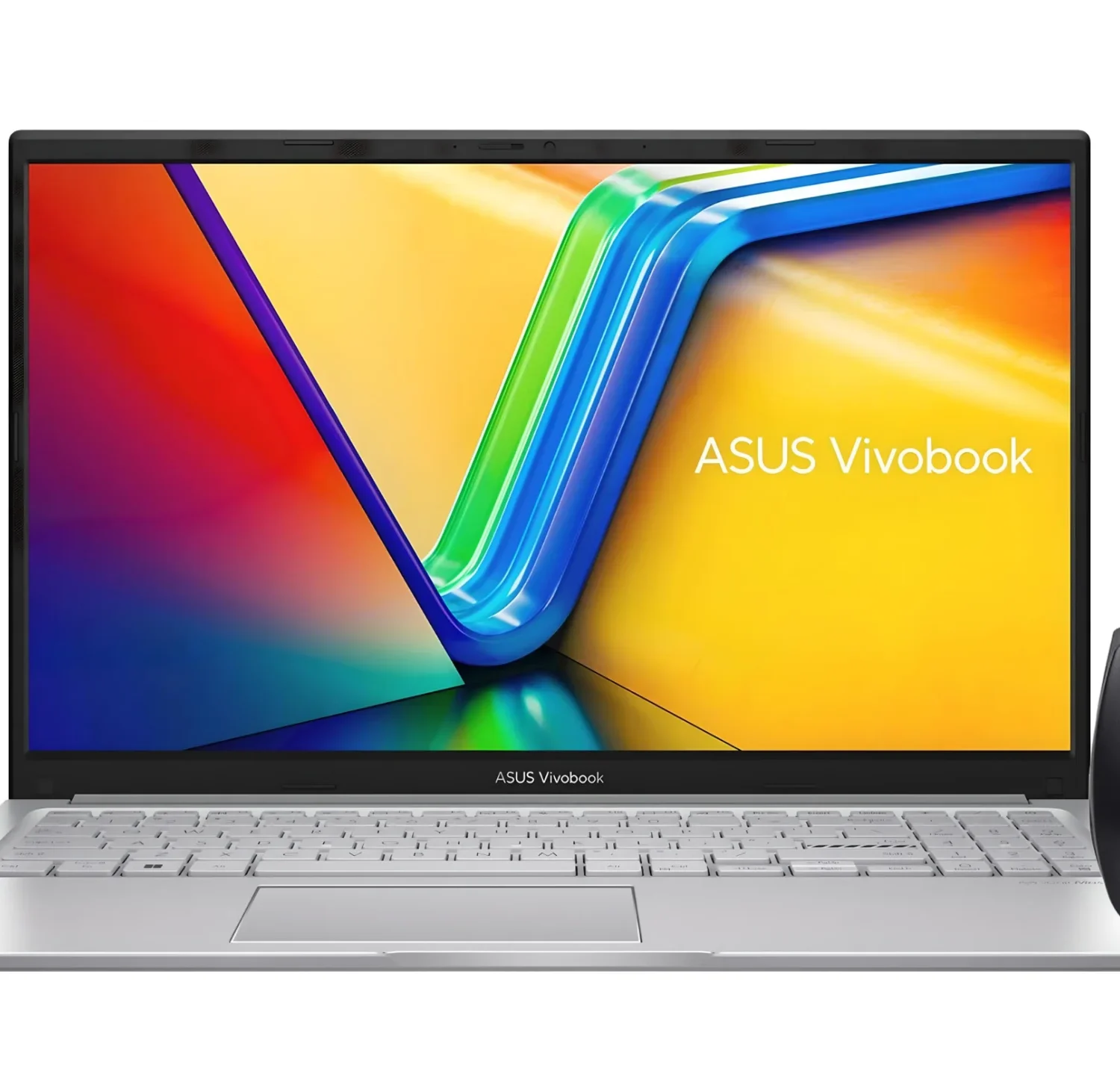 LAPTOP ASUS VIVOBOOK 15.6” FHD i5-1334U - RAM 12GB - SSD 512G NVME TECL. ESPAÑOL + NUM FREEDOS SILVER +  MOUSE