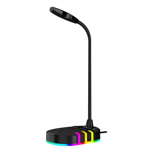 MICRÓFONO XTRIKE XMC-02 FLEXIBLE  LUZ DE FONDO RGB - CONECTOR USB  NEGRO