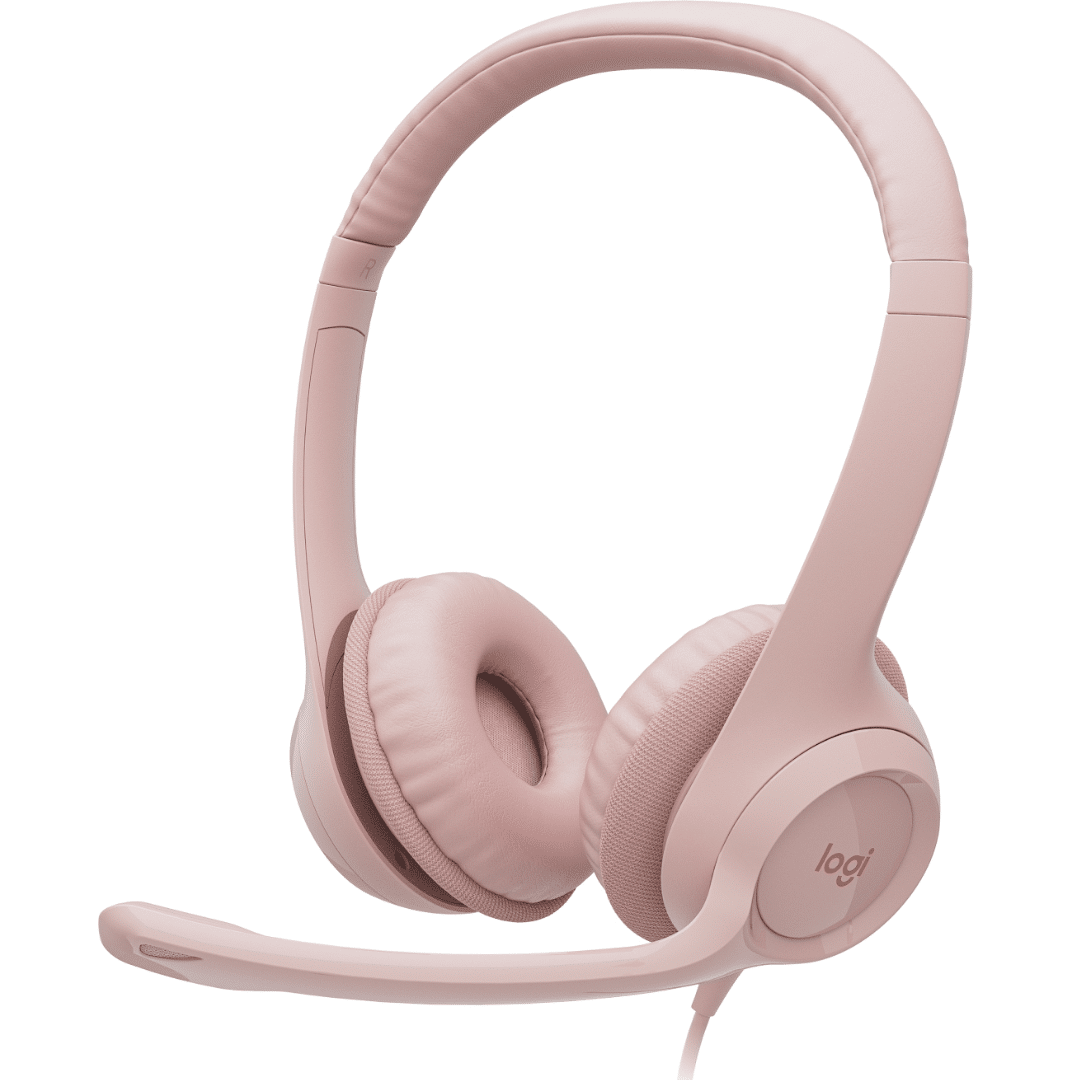 Auricular Logitech H390 Usb Rosa
