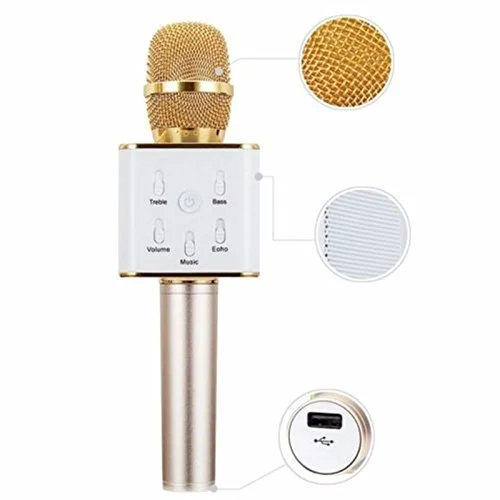 MICROFONO PORTABLE KARAOKE Q7 BLUETOOTH, IOS Y ANDROID