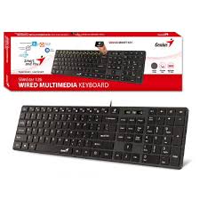 Teclado Genius Slimstar 126 Genius Multimedia Ultradelgado Usb/C20