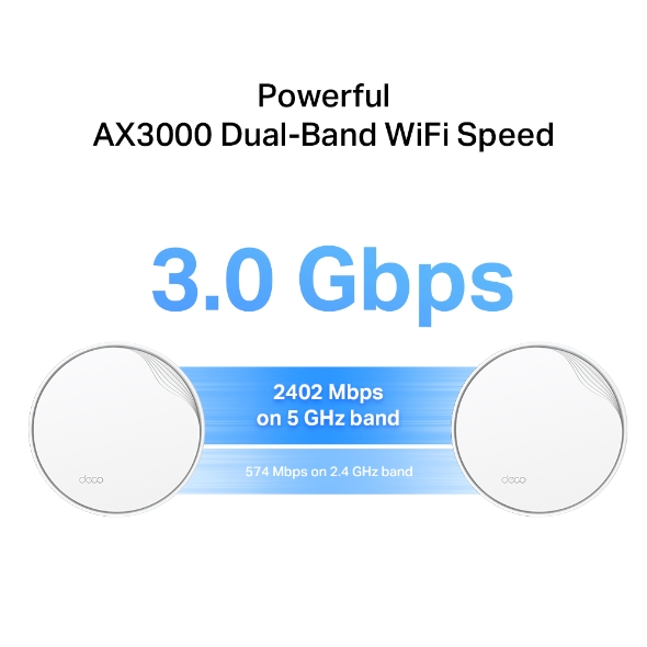DECO TP-LINK X50-POE WI-FI 6 DOBLE BANDA MESH AI AX3000 BLANCO 1 PACK - Imagen 5