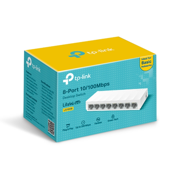 Switch Tp-link 8P LS1008 10/100Mbps