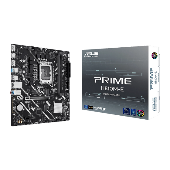 MOTHERBOARD ASUS H810M-E LGA1851 INTEL CORE ULTRA 2XDDR5-6400 HDMI - DP USB PCIE 4.0 MICRO ATX AURA SYNC