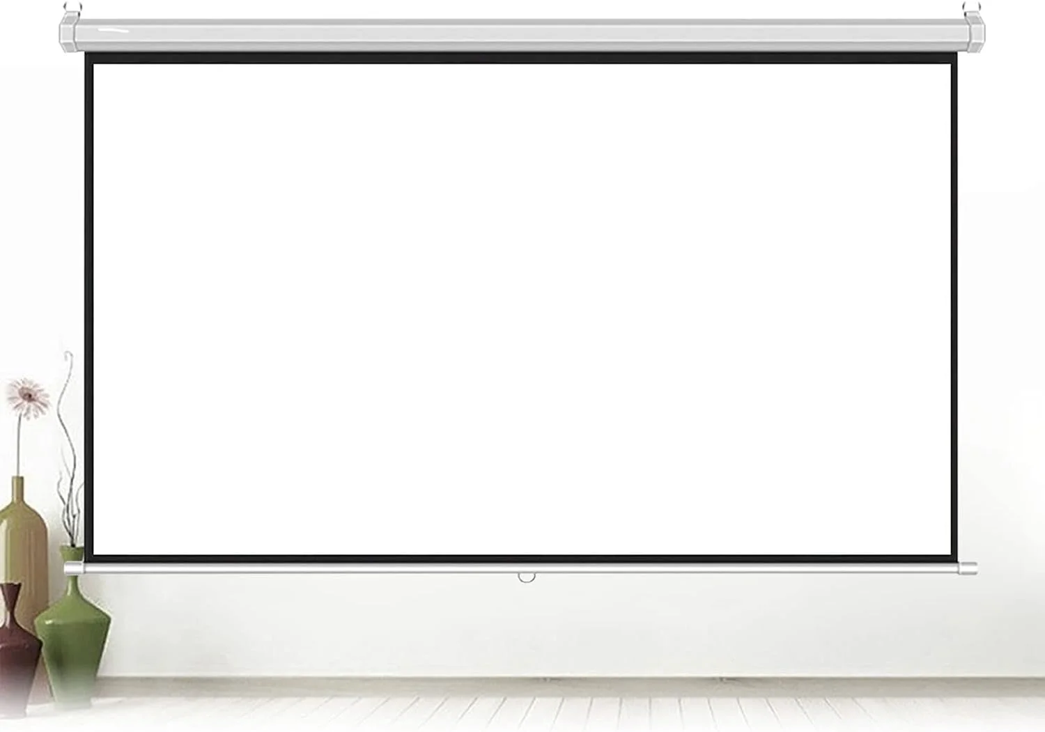 PANTALLA DE PROYECCION VANTEC TY-03 115” ELECTRICA MONTAJE EN TECHO O PARED TELA BLANCO MATE