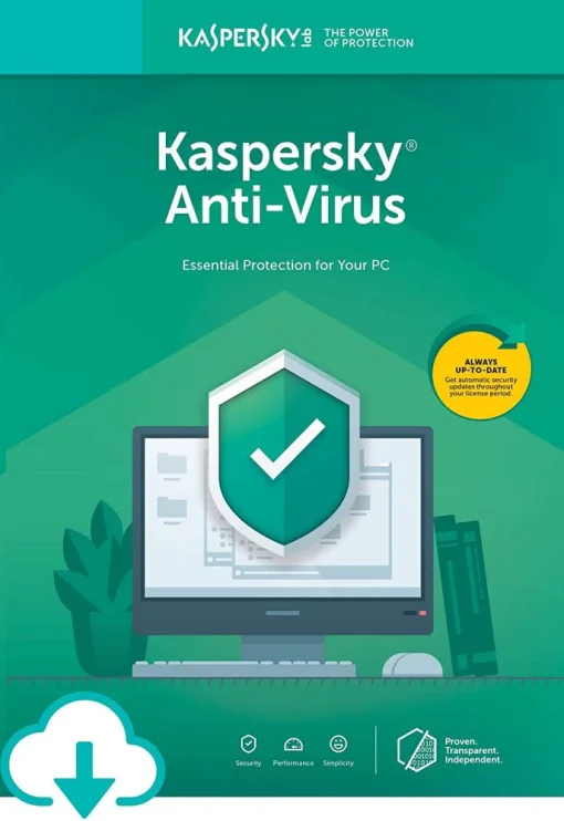LICENCIA KASPERSKY ANTIVIRUS  (PROTECCIÓN 1 AÑO) TARJETA GKAV