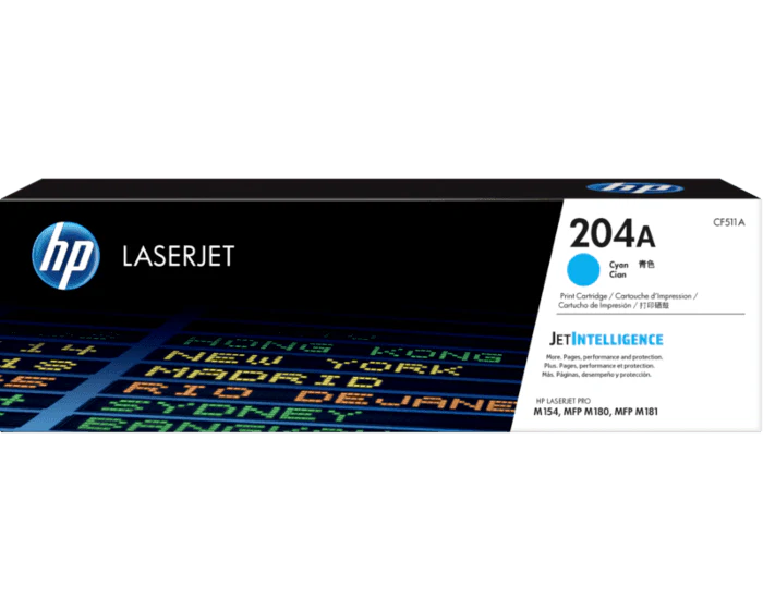 Tóner HP 204A Cián - original  (CF511A)