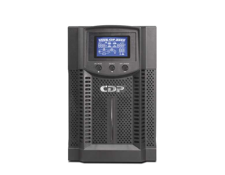 UPS ONLINE CDP UPO11-1  1000VA/ 900W/ E/S:120V/ MONOFASICO/ S:(4)BAT/ DOBLE CONVERSION/ TORRE/ LCD