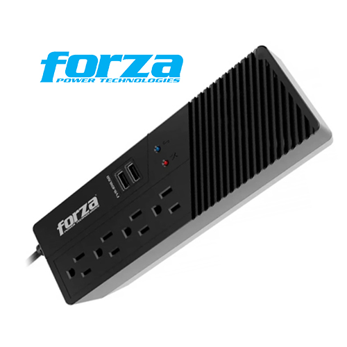 Regulador de voltaje Forza FVR-1011USB 1000VA/500W 4 salidas AC 2USB 115V