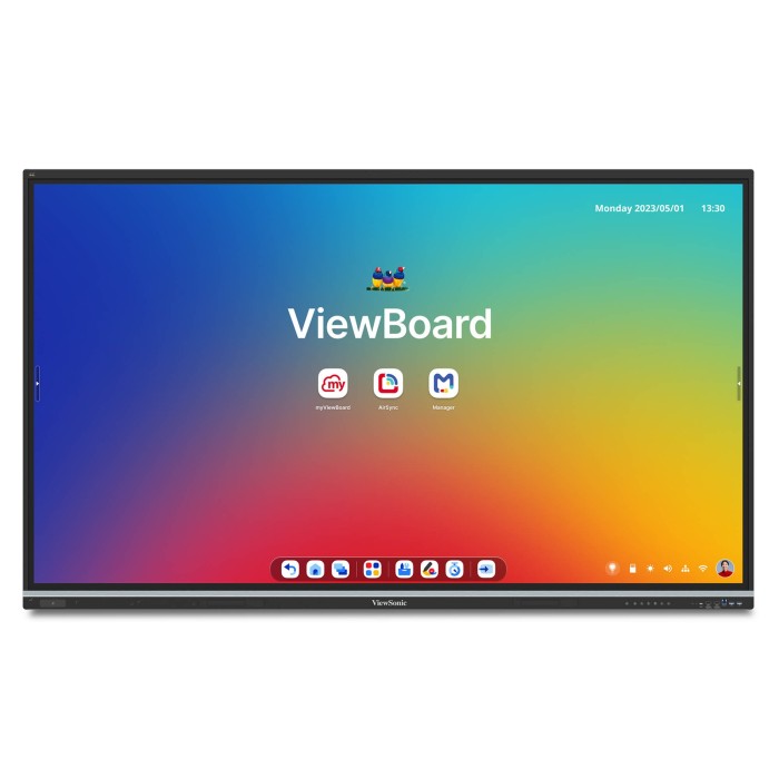 Pantalla interactiva ViewSonic IFP8651  Android EDLA ViewBoard 4K  86" con micrófono integrado y USB-C