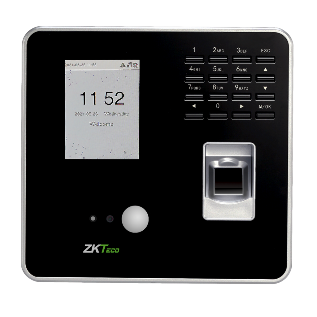BIOMÉTRICO  ZKTECO MB20VL  CON LECTOR DE HUELLAS Y FACIAL - WIFI