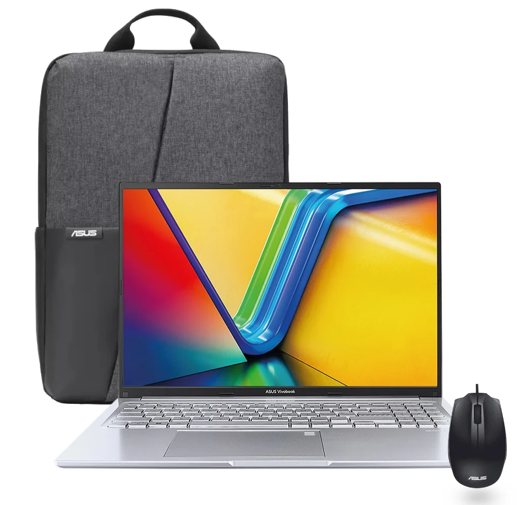 LAPTOP ASUS VIVOBOOK X1605VA-MB2030 16" WUXGA i9-13900H 16GB DDR4 (hasta 24GB) 1TB PCIe TECL. SP + NUM FREEDOS SILVER INCL. MOCH Y MOU