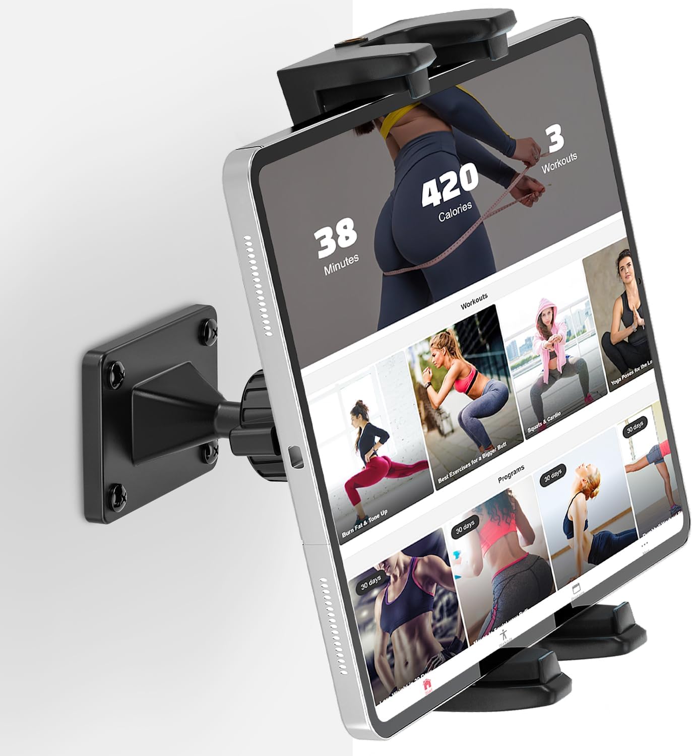 Soporte de pared para tablet y celular