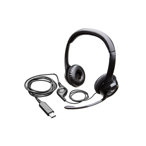 AURICULAR LOGITECH H390 USB-C MIC. CANCEL. RUIDO CABLE 1.9M 100KHZ MIDNIGHT BLACK