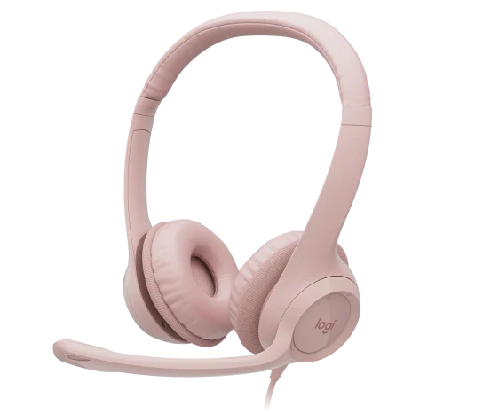 HEADSETS LOGITECH/H390 ROSADO /USB-A/MIC. CANCEL. RUIDO/CABLE 1.9M/100KHZ