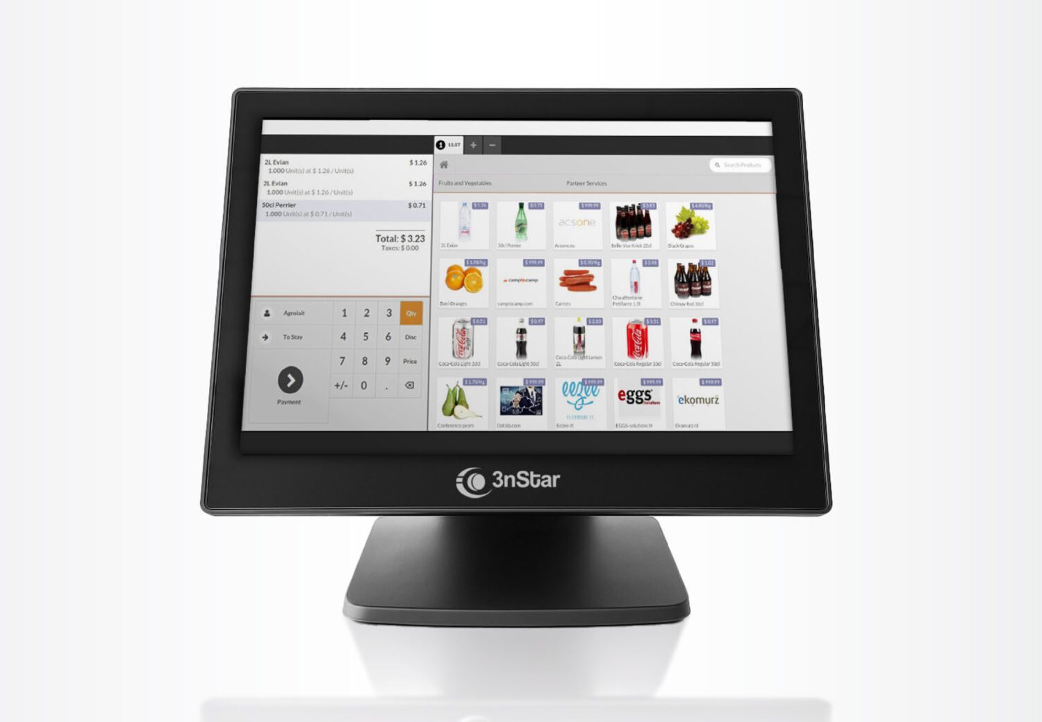 ALL IN ONE 3NSTAR  POS P4 I5 12TH GEN -8GB RAM -240GB SSD - WIFI- BT FREE DOS