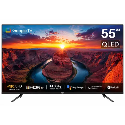 TELEVIDOR SMART TV RCA LED55SRQ684Q  55" QLED 4K UHD GOOGLE TV HDR DOLBY AUDIO/VISION MANDO DE VOZ