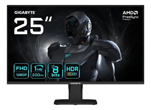 MONITOR GIGABYTE GS25F2 25" SS IPS PLANO 1920X1080 FHD 200HZ 1MS HDMI DPORT