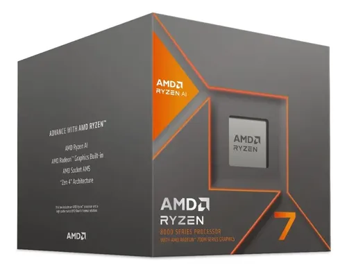 PROCESADOR AMD RYZEN 7 8700G AM5 DDR5 4.2GHZ 8 NUCLEOS 16MB CACHE 65W