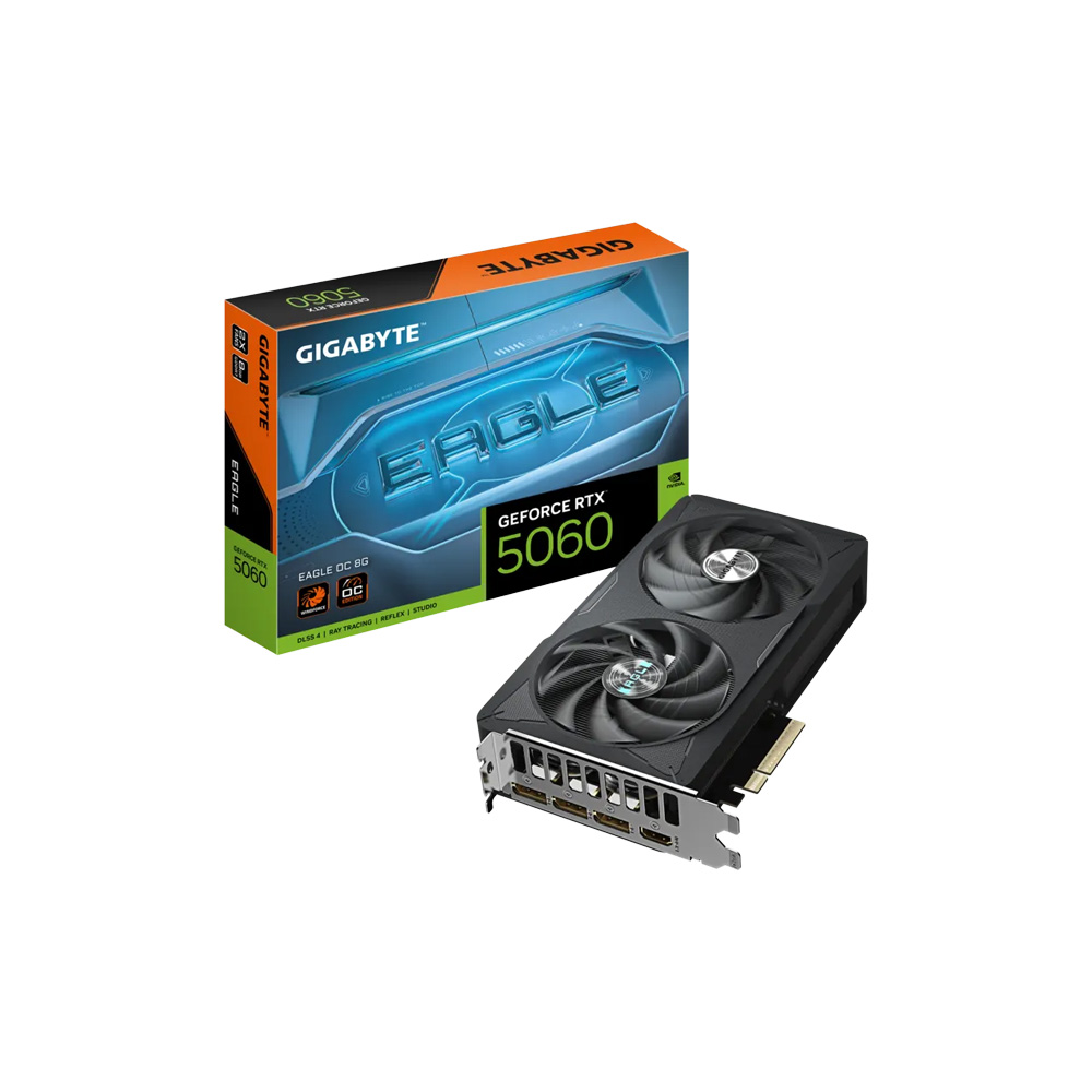 TARJETA DE VIDEO GIGABYTE GEFORCE RTX 5060 EAGLE OC 8G GDDR7 PCI-E 5.0 9VN5060EO-00-G10