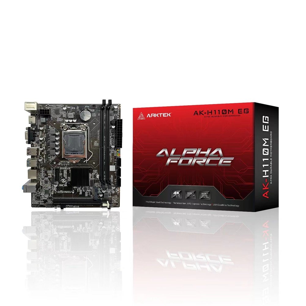 MAINBOARD ARKTEK AK-H110M EG INTEL H110 DDR4 LGA1151 6.ª/7.ª/8.ª/9.ª HDMI/VGA 3X SATA