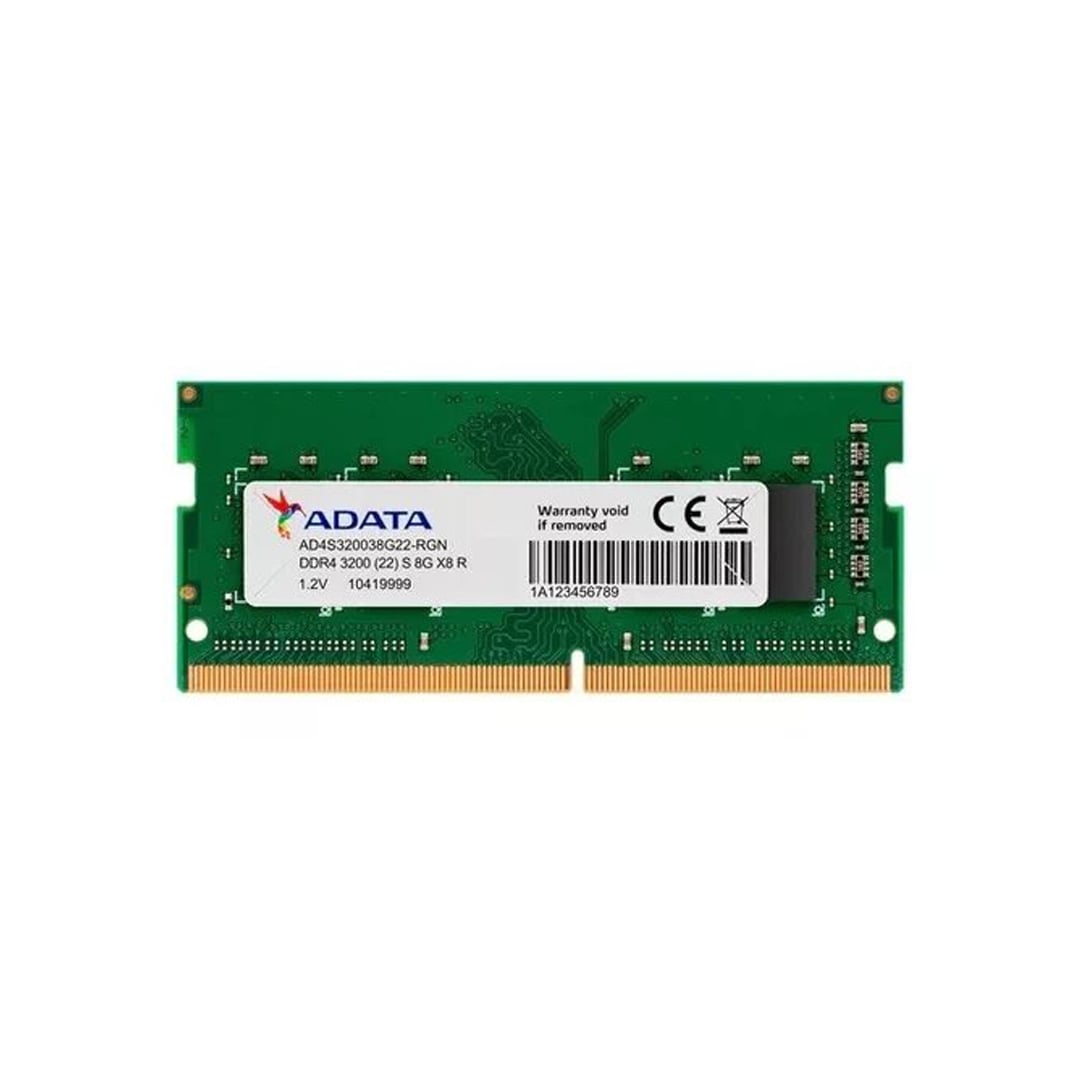 MEMORIA RAM 8GB DDR4 3200Mhz ADATA SODIMM - SIN EMPAQUE