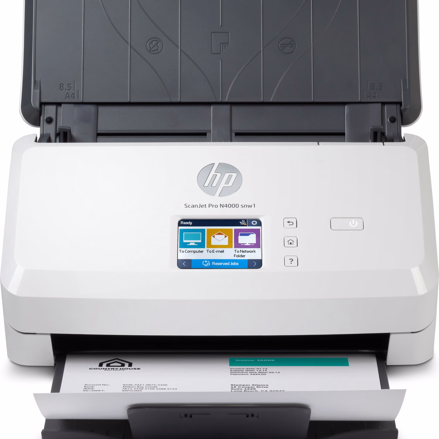 ESCANER HP SCANJET PRO 4000 SNW1 ADF 50 HOJAS 4000 PAG DIARIAS 40PPM/80IPM