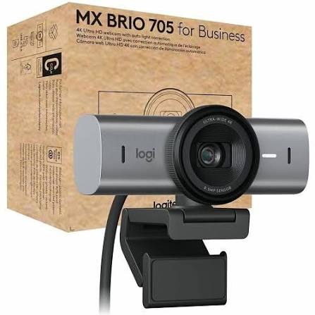 Cámara web Logitech  4K MX Brio 705 para empresas