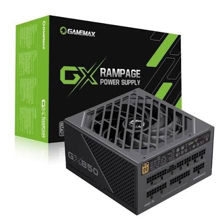 FUENTE DE PODER GAMEMAX 850W GX-850 PRO WH FULL-MODULAR 80+ GOLD FAN 12CM 100-240V ATX3.1 PCIe5.1