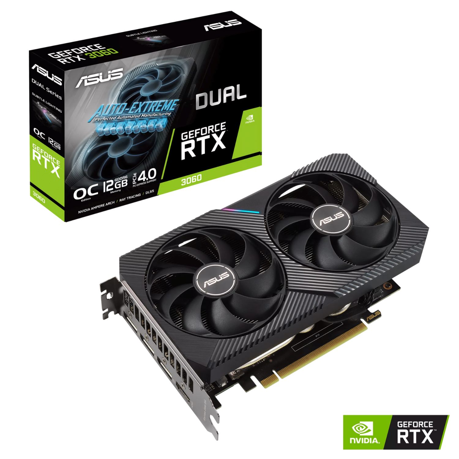 TARJETA DE VIDEO ASUS DUAL-RTX3060-O12G-V2 HDMIX2 DPX3