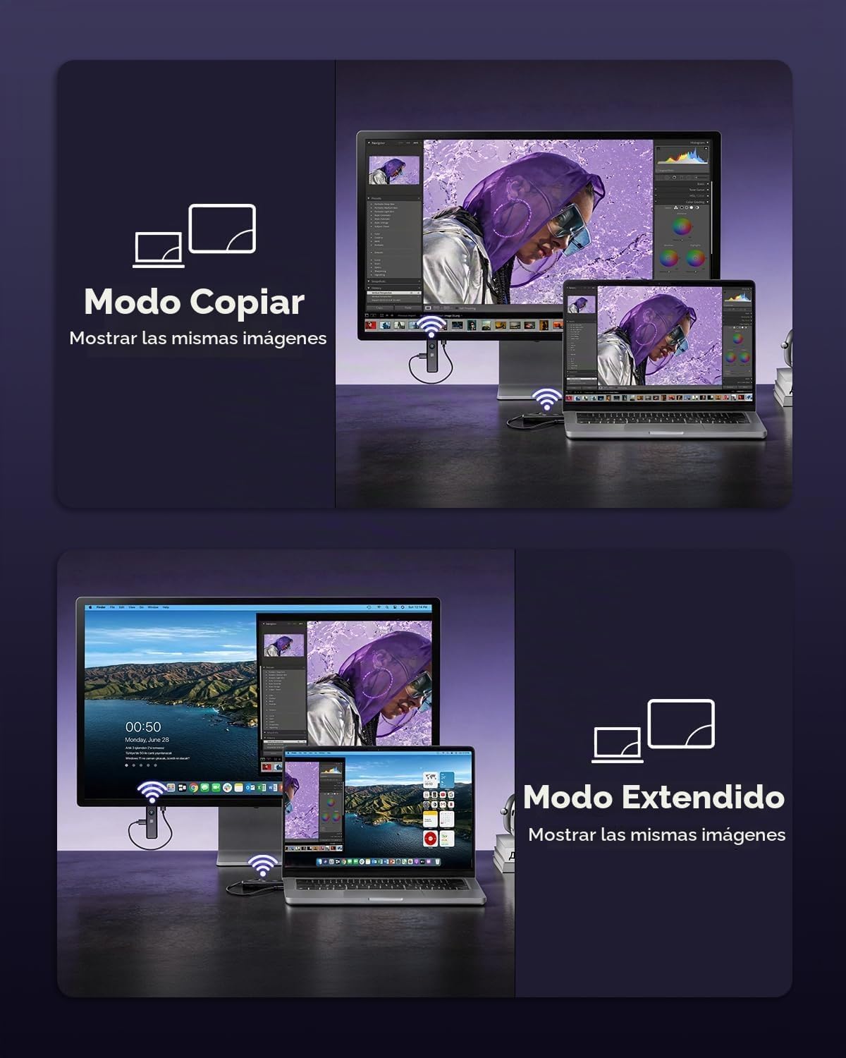 Transmisor y receptor HDMI inalámbrico 328FT/100M - Imagen 4